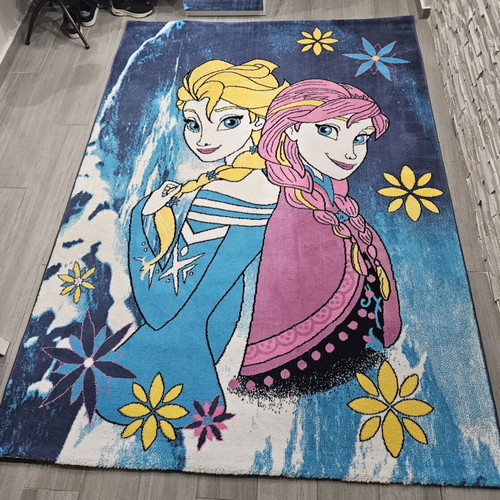 Frozen rug like new for kids room