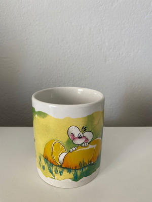 Diddl lemons mug like new with designs from Germany