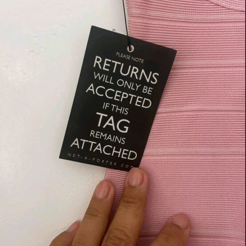 Hervé Léger pink dress XXS new