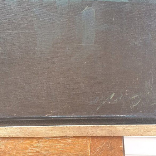 Georgantzopoulos Athanasios Ageolos painting like new 1m x 0.7m 1965