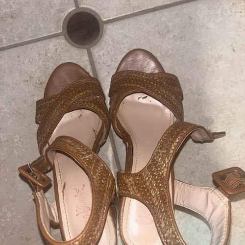 Sandals used, all given together, size 37, multicolor