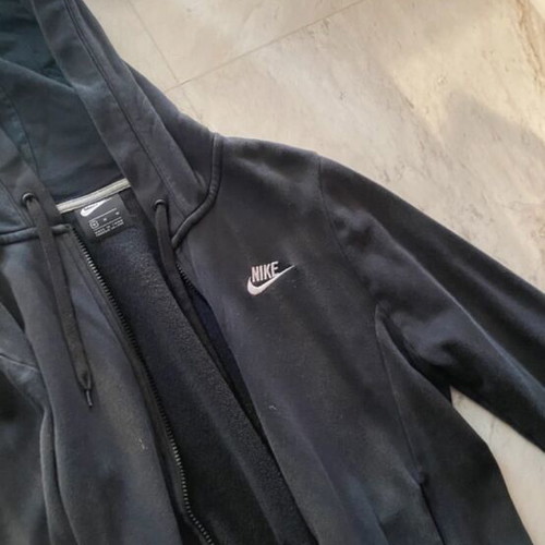 Nike hoodie jacket, black, size M