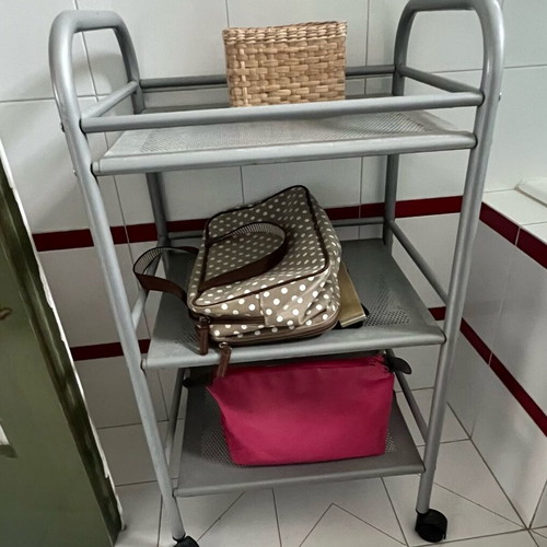 Τρολεϊ IKEA σαν καινούργιο με ροδάκια και ραφάκια