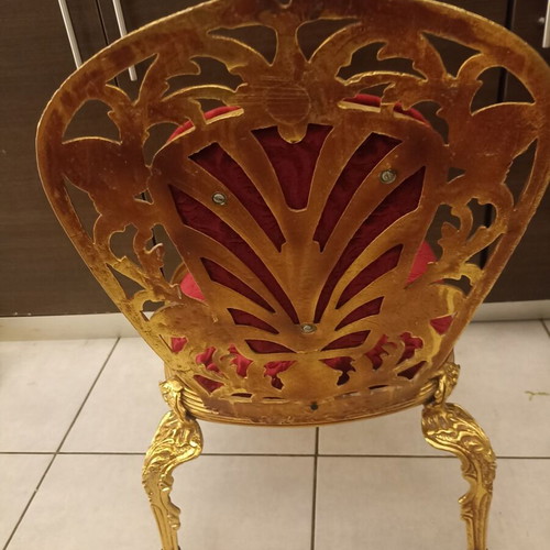 Baroque bronze chair, antique