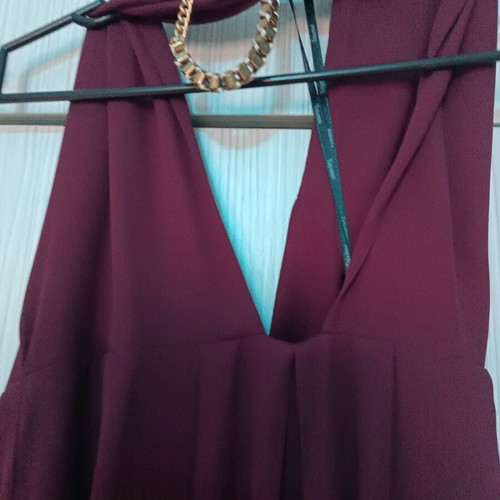 Burgundy jumpsuit toi&moi