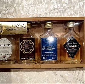 Single malt whiskey selection