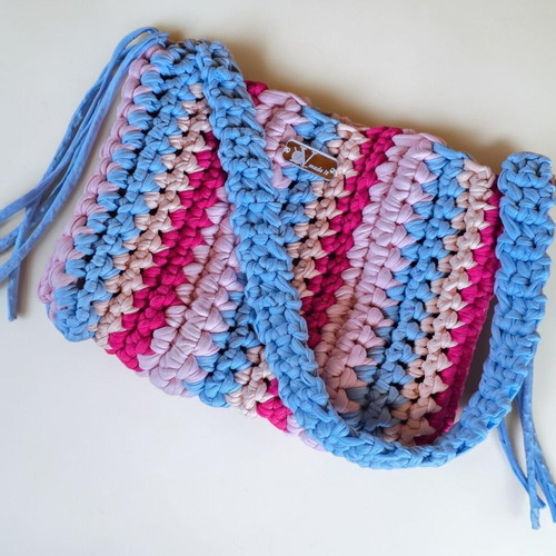 Handmade multicolor shoulder bag, new