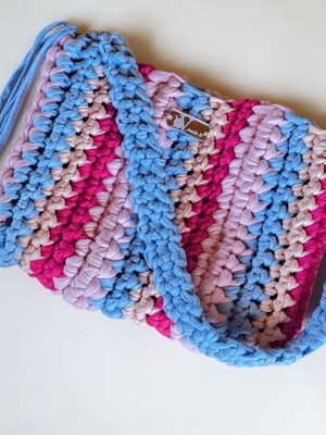 Handmade multicolor shoulder bag, new