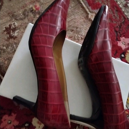 Vale Verde leather pumps new, burgundy orthopedic size 41