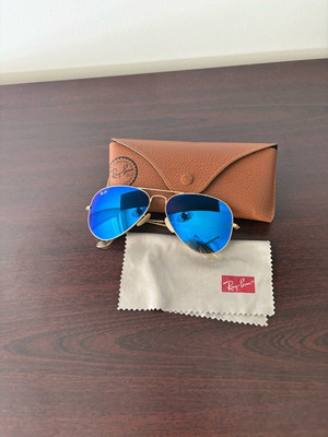 Ray-Ban aviators μεταχειρισμένα, μπλε και χρυσαφί
