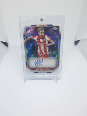 Topps Chrome Atletico Madrid Hector Herrera κάρτα με υπογραφή μεταχειρισμένη 2021-22 Wave 04/50