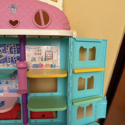 Kids’ Dollhouse Multi-Level Playset with Accessories