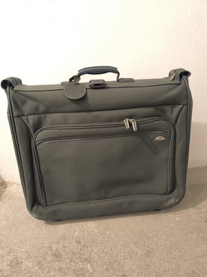 Samsonite suitcase for suits and dresses like new, fabric, khaki
