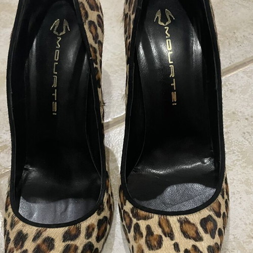 Mourtzi leopard pumps size 41 like new, 10 cm heel