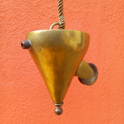 Brass weight with pulley used