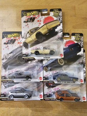 Hot Wheels Premium Japan Historic 5 full set new