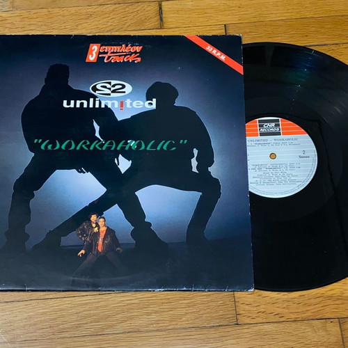 2 Unlimited Workaholic vinyl LP rare Greek pressing