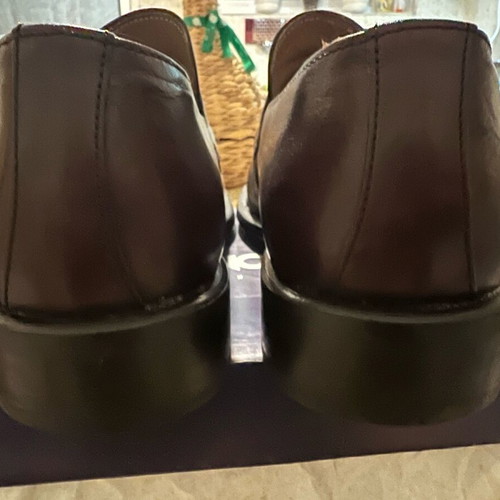Stefano leather loafers moccasins used size 45 brown