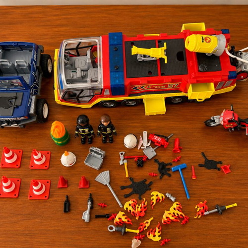 Playmobil Fire Brigade Large Set with 3 Vehicles & Accessories
