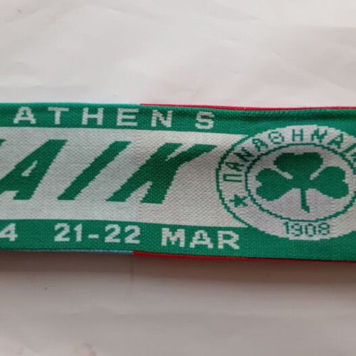 Panathinaikos Final 4 Volleyball 2009 OAKA Scarf new, double-sided knit