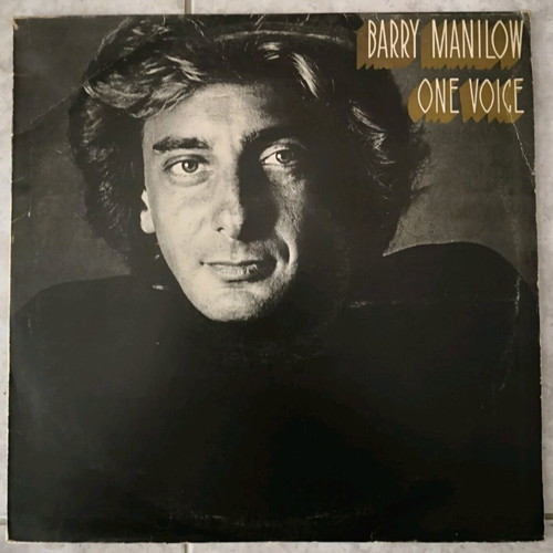Barry Manilow One Voice vinyl record used, visibly worn sleeve