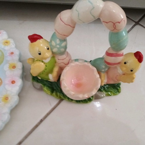 Easter decoration set together, two pieces