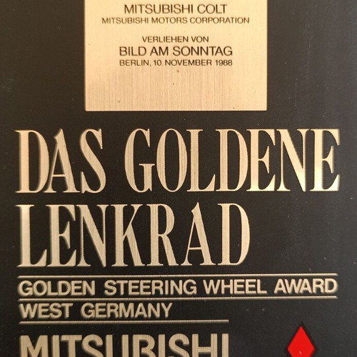 Mitsubishi Motors car sticker used, Colt/Lancer, 90s edition