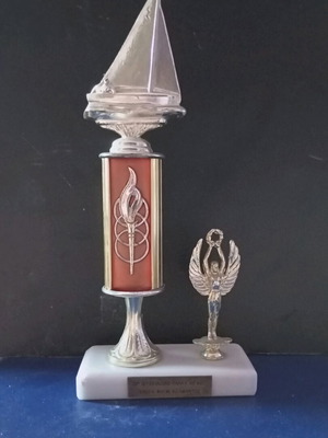 Sailing Rally Aegean 1982 Trophy used, commemorative