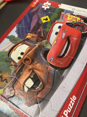 Cars puzzle 25 κομμάτια μεταχειρισμένο για 3 ετών με φθορές