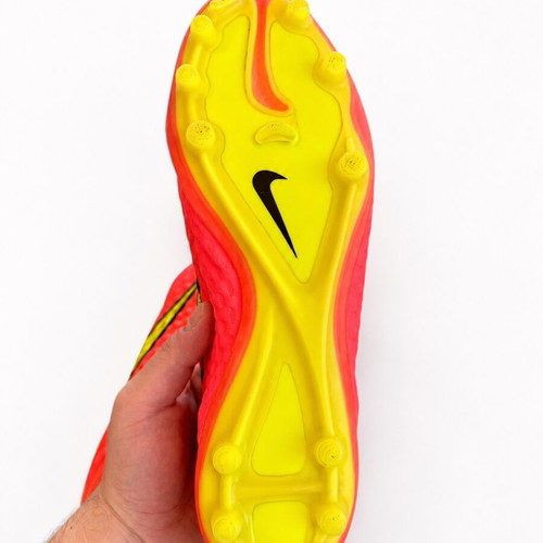 Nike Hypervenom Phantom Hyper Punch WC 2014 football shoes used, size 45, red and yellow