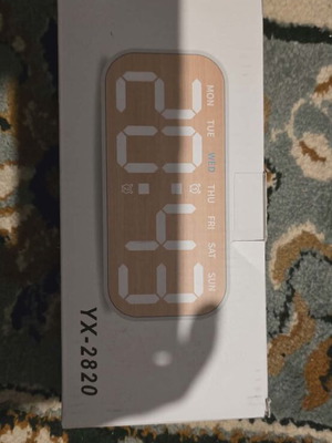 Digital Table Clock YX-2820 new with LED display and alarm
