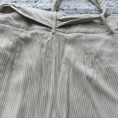 H&M striped pants like new, size 34, beige
