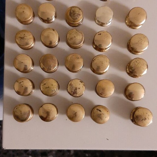 Brass drawer and wardrobe knobs used