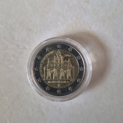 2€ Greek Moni Arkadiou coin new collectible rare