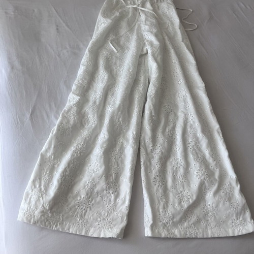 Missguided white embroidered jumpsuit
