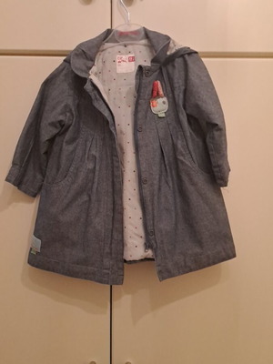 Girls jacket like new, size 23 months, 100% cotton