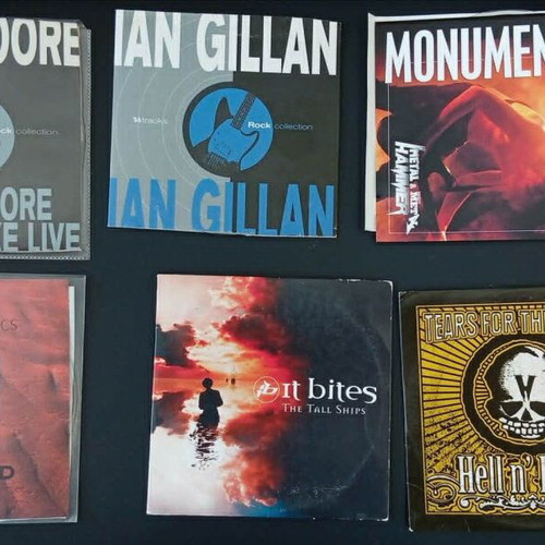 Rock CD and DVD collection used, 25 promo albums