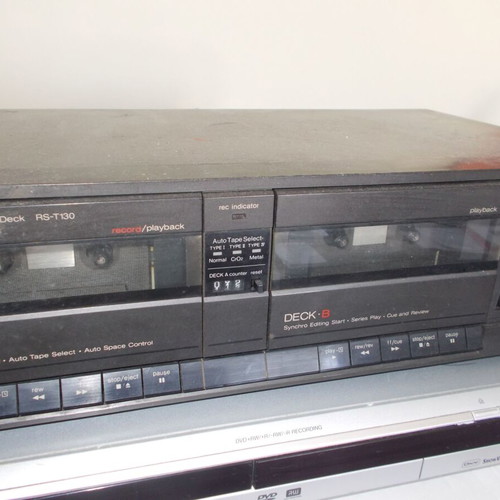 Technics RS-T130 double cassette player used