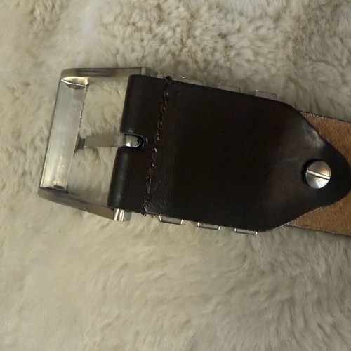 Leather belt new brown 1m x 4cm