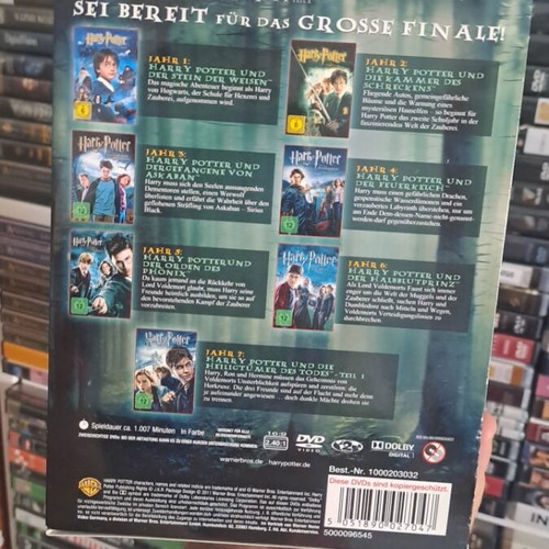 Harry Potter DVD collection 8 years with English subtitles, like new
