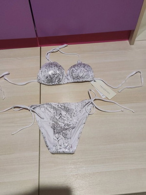 Trendyol bikini swimsuit new, size small eu36, white silver