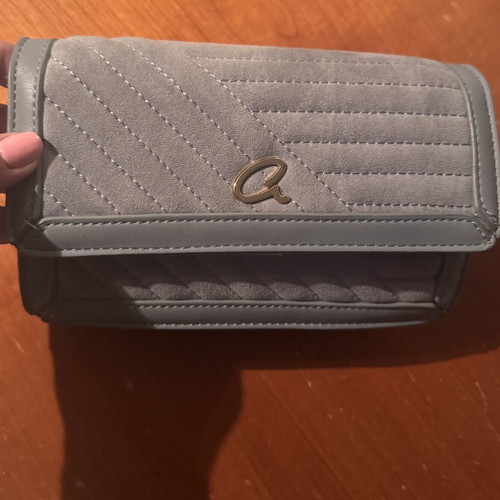 Axel crossbody bag like new, gray-blue color