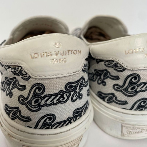 Louis Vuitton Trocadero slip on sneakers used, size 38, white
