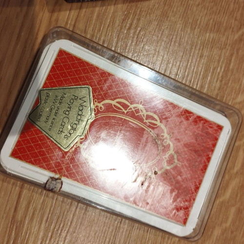 Collectible playing cards used, set of 2