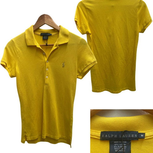 Ralph Lauren Yellow Polo Shirt used, size M