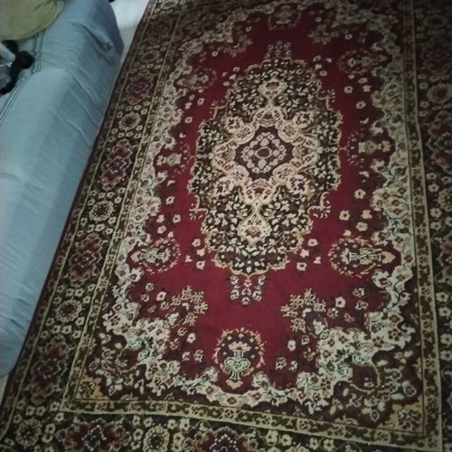 Vintage retro classic Persian rug with oriental patterns