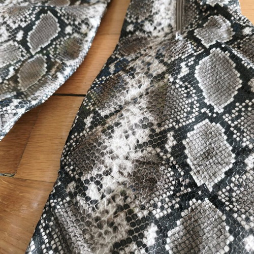 Μπότες over-the-knee καινούργιες με snake skin τύπωμα, νούμερο 41