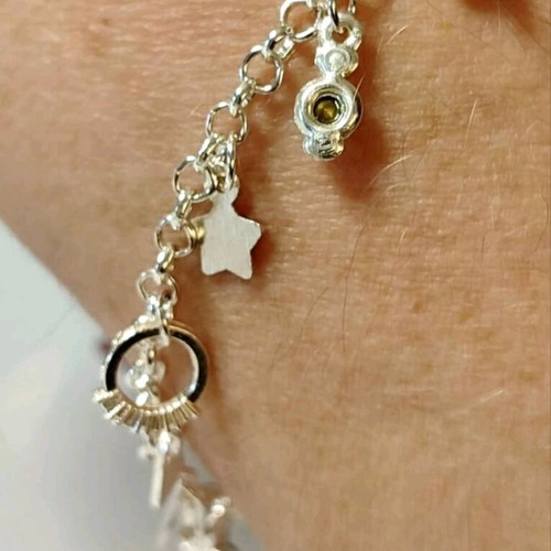 Women's bracelet stainless steel 316 with zircon new