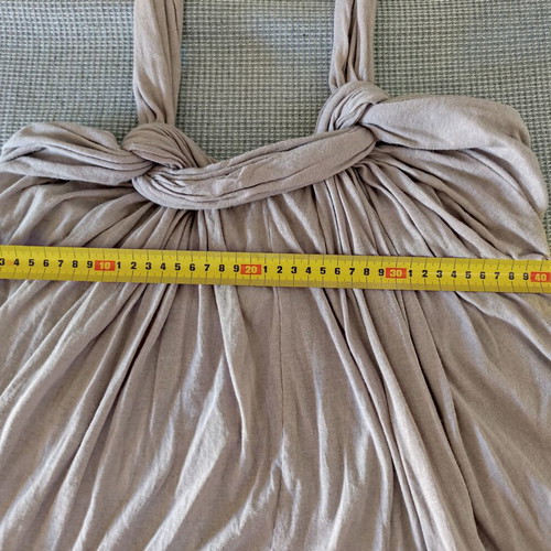 Boho Cotton Halter Top Charlie Joe new, gray beige, size M