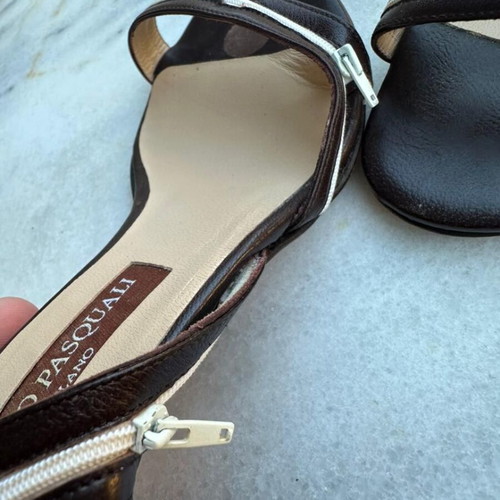 Guido Pasquali Milano sandals like new, beige and brown, size 37.5
